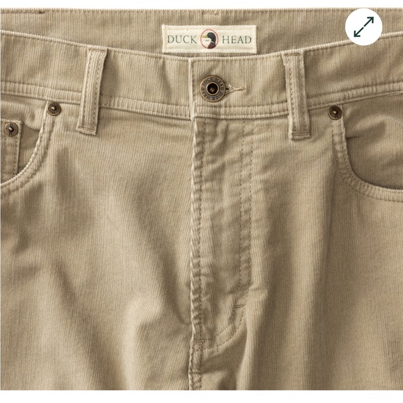 Duck Head Men's Corduroy Holston Five-Pocket Pants - Tan 38x30 - Picture 3 of 7